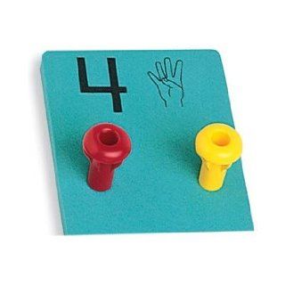 Peg itTM Number Boards with Easy Grip(R) Pegs with Fingerspell (Peg It Number Board Sets) School Specialty Publishing 9781564517685 Books