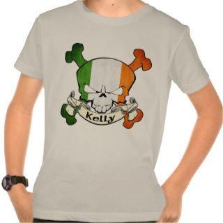 Kelly Irish Skull T Shirts