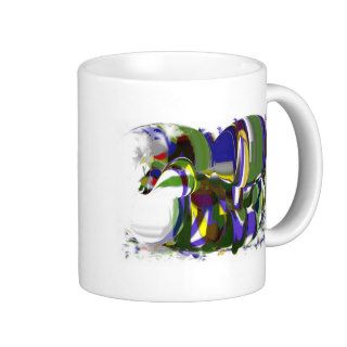 Just A Wild Pony Abstract Horse Modernism Art Coffee Mug
