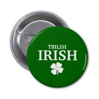 Proud Custom Tbilisi Irish City T Shirt Buttons