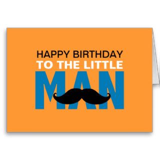 Little Man Birthday Card