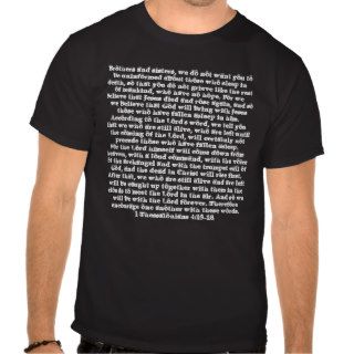 Bible Verses Christian T shirt about the rapture.