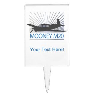 Mooney M20 Aircraft Cake Toppers