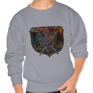 Double Eagle & Crossed Swords Shield Crest Sweatshirts