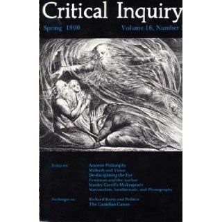 CRITICAL INQUIRY VOLUME 16 NUMBER 3 SPRING 1990 Books