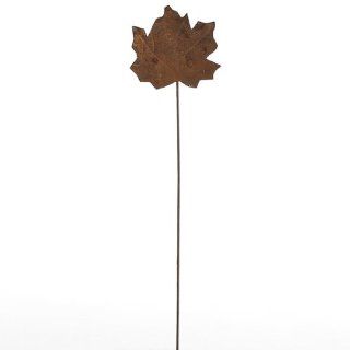 Package of 12 Unique Rusted Fall Maple Leaf Picks for Using for Table Numbers, Floral Arranging, Crafting and Autumn Decorations