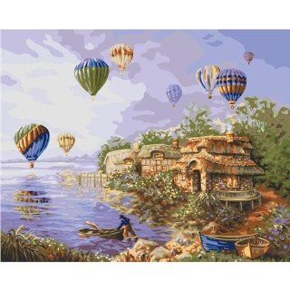 Plaid 21716 Paint By Number Kit, Balloons, 16 Inch by 20 Inch
