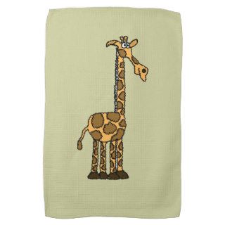 XX  Funky Giraffe cartoon Towel
