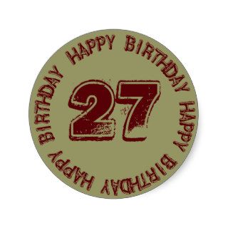 Happy Birthday Age Template Sticker for Him