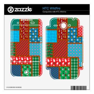 Ugly christmas pattern HTC wildfire skin