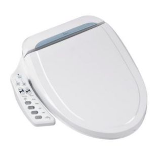 Porcher Electronic Bidet Seat with Dryer and Deodorizer for Elongated Toilet in White DISCONTINUED 70081 00.001