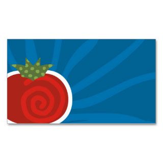tomato pattern culinary business card