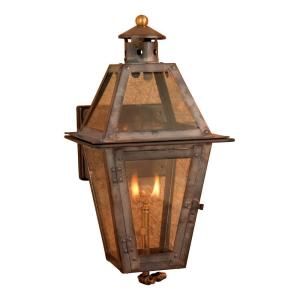 Titan Lighting Maryville 36 in. Outdoor Washed Pewter Gas Wall Lantern TN 7900