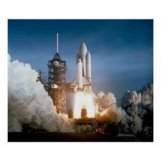 Space Shuttle Columbia STS 1 Launch Poster