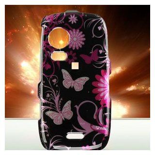 Plastic Protector Case (Butterfly Design) for Samsung Instinct HD S50 (Pink) Cell Phones & Accessories