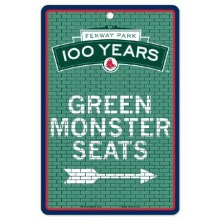 Fenway Park 100 Year Green Monster Seats Sign 7.25"x12" Kitchen & Dining