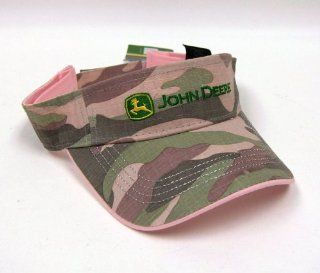 Pink John Deere Camo Logo visor one size fits Toys & Games