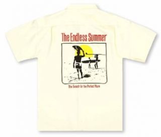 Go Barefoot Men's the Endless Summer Hawaiian Shirt at  Mens Clothing store Button Down Shirts