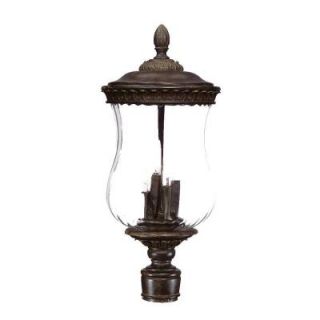 Acclaim Lighting Bel Air Collection Post Mount 4 Light Outdoor Black Coral Light Fixture 1197BC