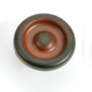 Laurey Foundry 1 1/4 in. Black With Terra Cotta Cabinet Knob 39221