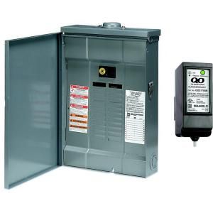 Square D by Schneider Electric QO 100 Amp 20 Space 20 Circuit Outdoor Main Breaker Load Center with Cover with Surge Breaker SPD QO120M100RBSB