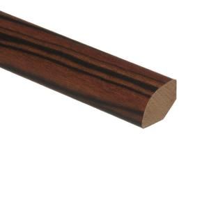 Zamma Rosewood Ebony 5/8 in. Thick x 3/4 in. Wide x 94 in. Length Vinyl Quarter Round Molding 015143536