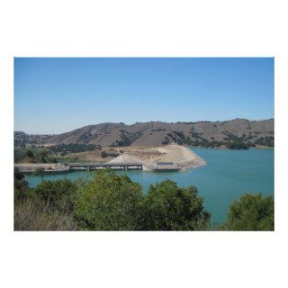 Bradbury Dam at Cachuma Lake Near Santa Ynez Poster