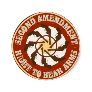 Second Amendment Round Stickers