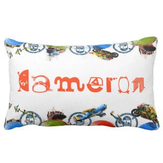 Personalized Name Monogram for Cameron/Boys Lumbar Throw Pillows