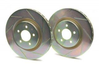 Brembo 33S60204 Sport Slotted Front Rotors (348 dia x 30 th) BMW 3 Series 2007 2008 Automotive