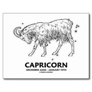 Capricorn (December 22nd   January 19th) Postcards