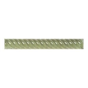 Daltile Cristallo Glass Peridot 1 in. x 8 in. Rope Glass Accent Wall Tile CR5218ROPE1P