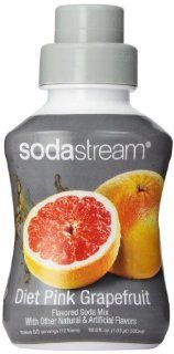 SodaStream Diet Pink Grapefruit Syrup, 16.9 Ounce  Soda Soft Drink Syrup  Grocery & Gourmet Food