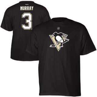 Pittsburgh Penguins T Shirts  Reebok Douglas Murray Pittsburgh Penguins Name & Number T Shirt   Black  Sports Fan Apparel  Sports & Outdoors