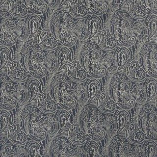 B627 Navy Blue, Traditional Paisley Jacquard Woven Upholstery Fabric By The Yard  54" Wide
