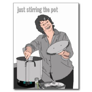 "stirring the pot" postcard