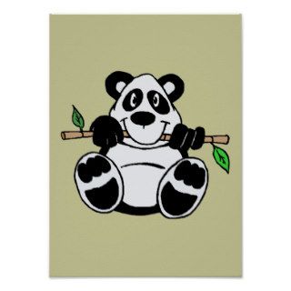 Cartoon Panda Poster