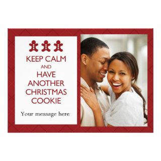 Keep Calm & Have Another Cookie Holiday Photocard