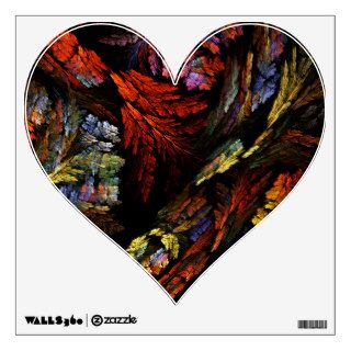 Color Harmony Abstract Art Heart Room Decals