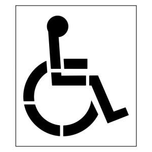 Stencil Ease 48 in. One Part Handicap Stencil with 4 in. Stroke CC0123A48
