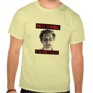 Mitt Zombie For President colorful T Shirt