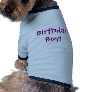 Dog Birthday Boy Shirt Pet Clothing