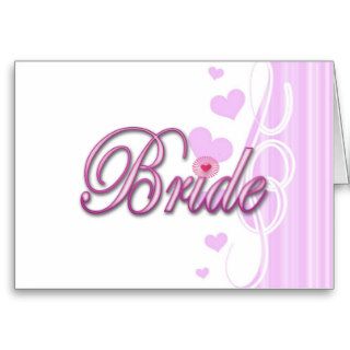 bride bachelorette wedding bridal shower party greeting card