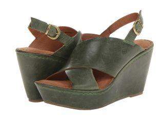 Born Emmy Womens Wedge Shoes (Green)