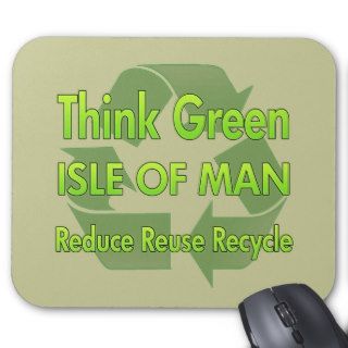 Think Green Isle Of Man Mouse Mat