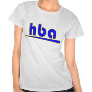 HBA Blue & Yellow T Shirts