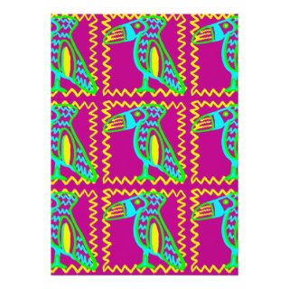 Bright Colorful Fun Toucan Tropical Bird Pattern Card