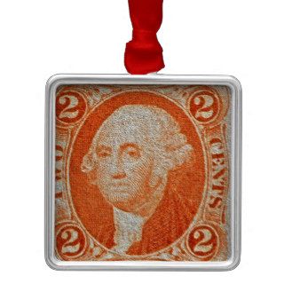 1864 Internal Revenue Two Cent Stamp Ornaments