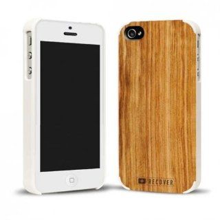 Recover Wood Case for iPhone 5   Retail Packaging   Zebrawood Cell Phones & Accessories