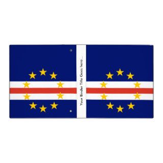 Cape Verde High quality Flag Binders